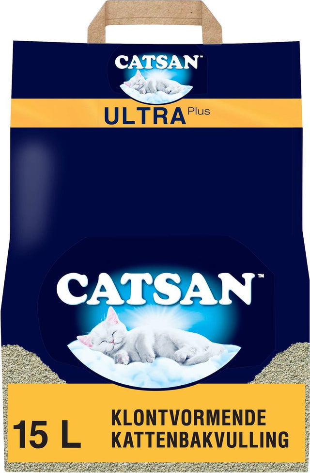 Catsan kattenbakvulling - klontvormend ultra - zak - 15l