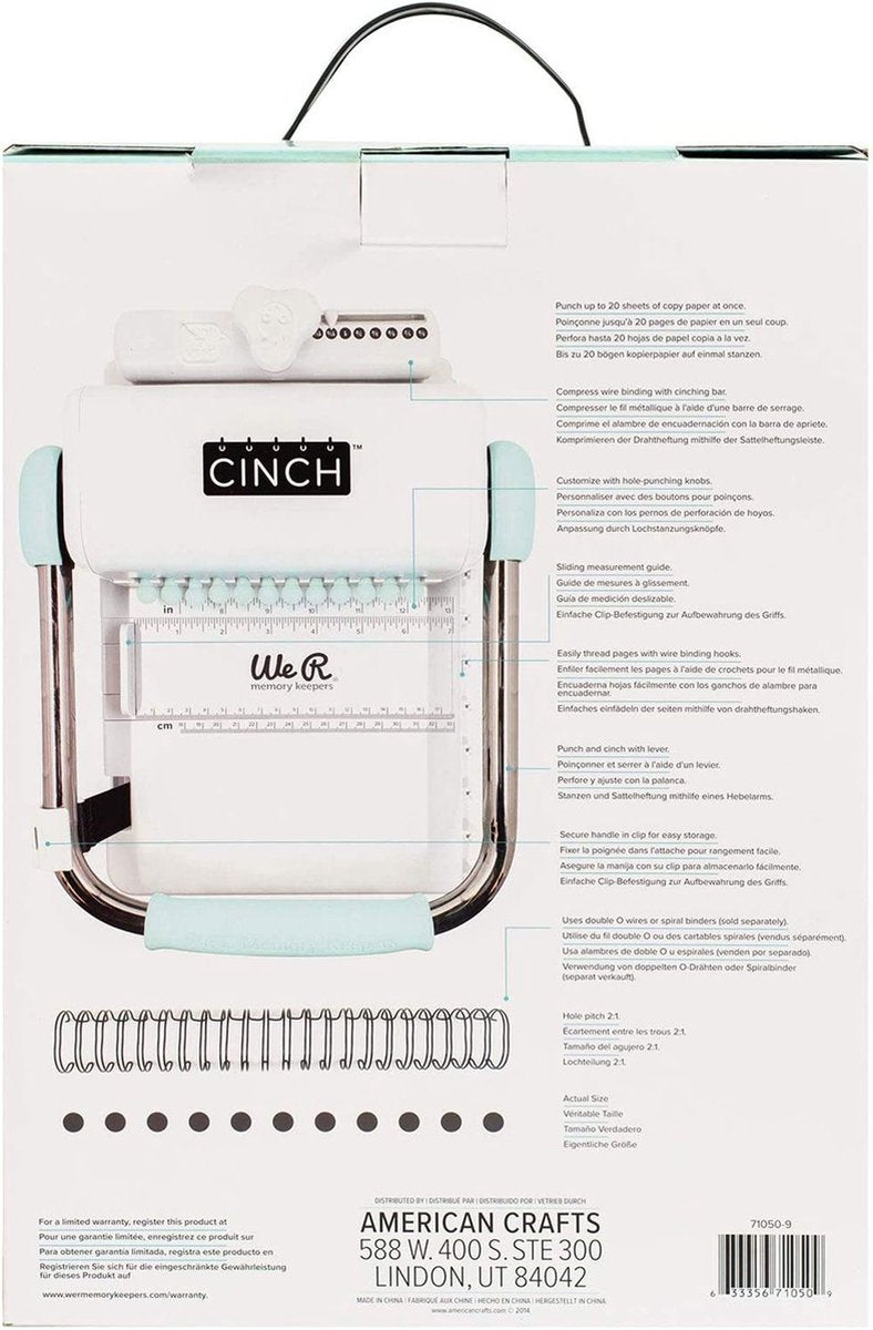 We r memory keepers the cinch book binding tool version 2 - boekbinder machine