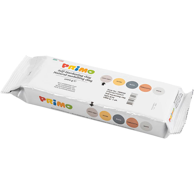 Creativ company zelfhardende boetseerklei lichtgrijs, 1000gr