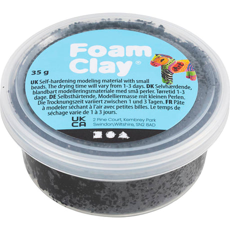 Foam clay - zwart, 35gr.