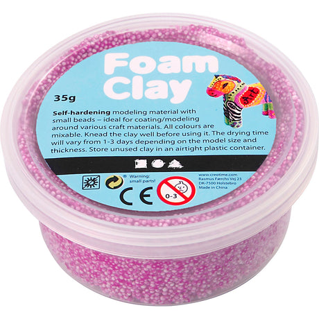 Foam clay - neon paars, 35gr.