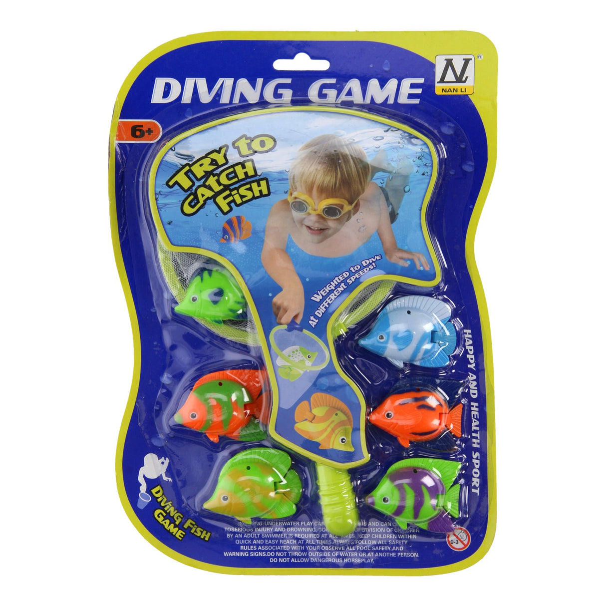 Diving fish with fishing, 7dlg.