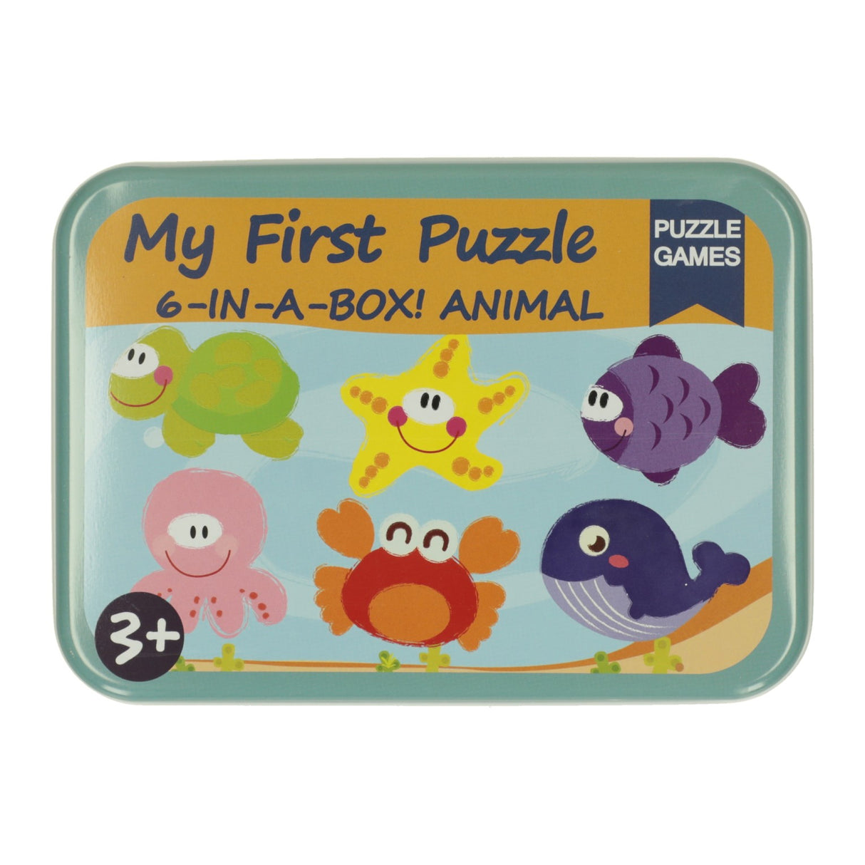 Lobbes speelgoed bv mijn eerste 6 puzzzels in blik - onderwaterwereld