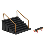 Vinger skateboard met stunttrap