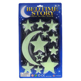 Glow in the dark set maan en sterren