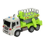 Truck with aerial platform with light and sound