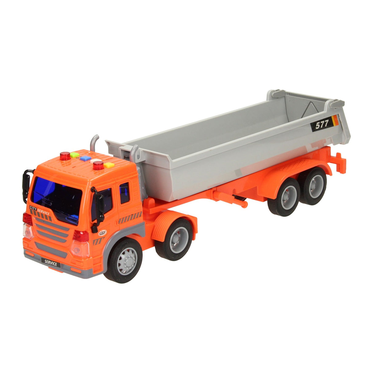 Truck met afvalcontainer