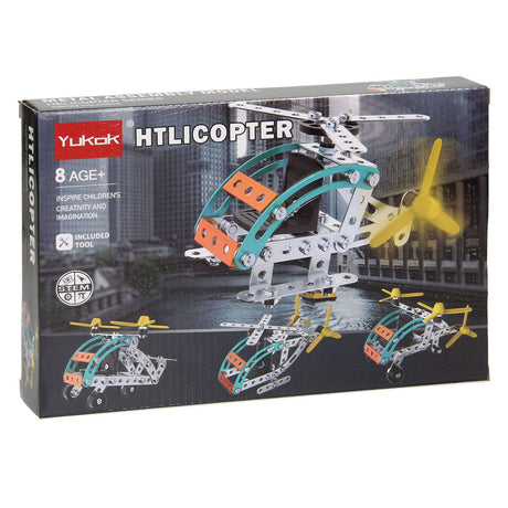 Lobbes speelgoed bv metalen bouwpakket helikopter, 106dlg.
