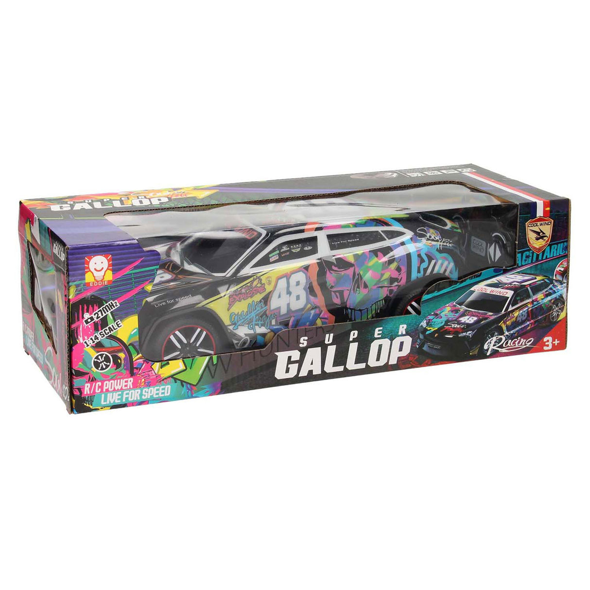 RC styrbar racingbil Softbody Graffity