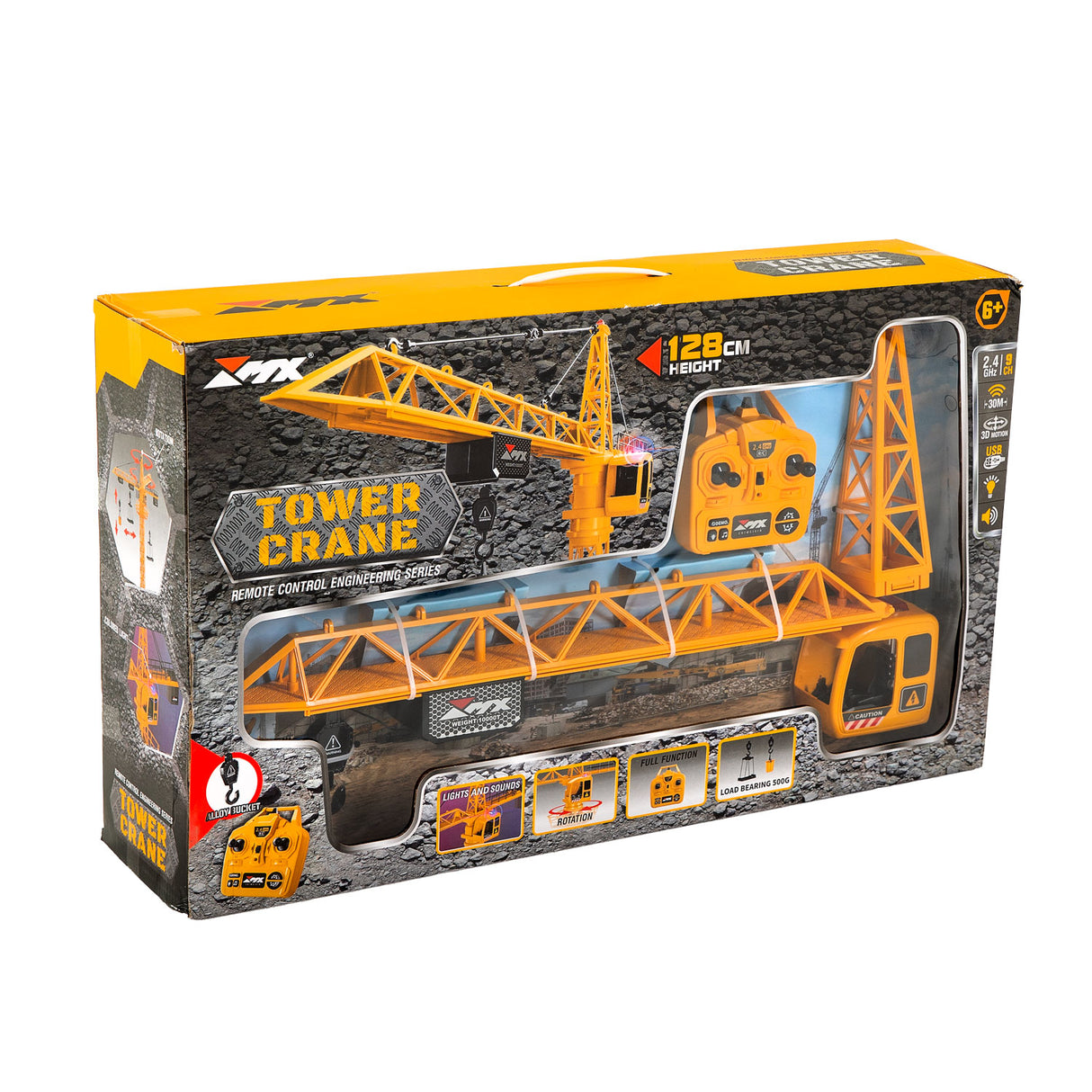 Rc bestuurbare hijskraan , 128cm