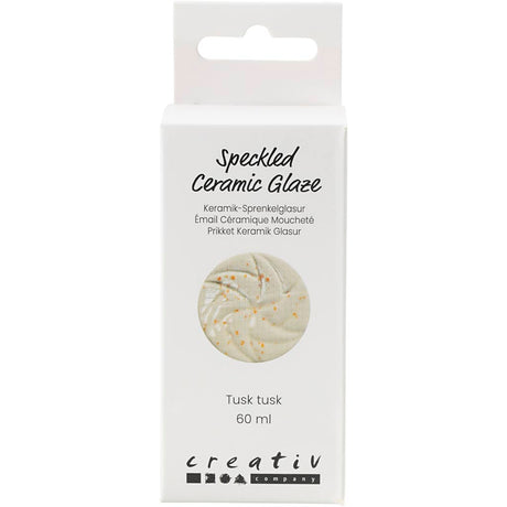 Creativ company gespikkeld keramiek glazuur 999-1060 c dekkend tusk tusk - 60ml
