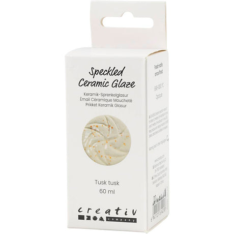 Creativ company gespikkeld keramiek glazuur 999-1060 c dekkend tusk tusk - 60ml