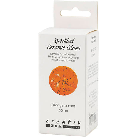 Creativ company https: www.cchobby.nl gespikkeld-keramiekglazuur-999-1060-c-dekkend-orange-sunset-60-ml-1-doosje