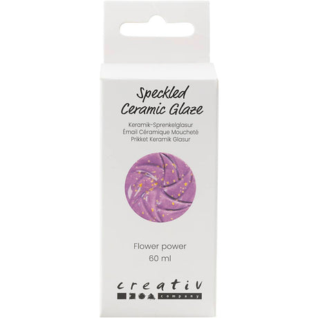 Creativ company https: www.cchobby.nl gespikkeld-keramiekglazuur-999-1060-c-dekkend-flower-power-60-ml-1-doosje