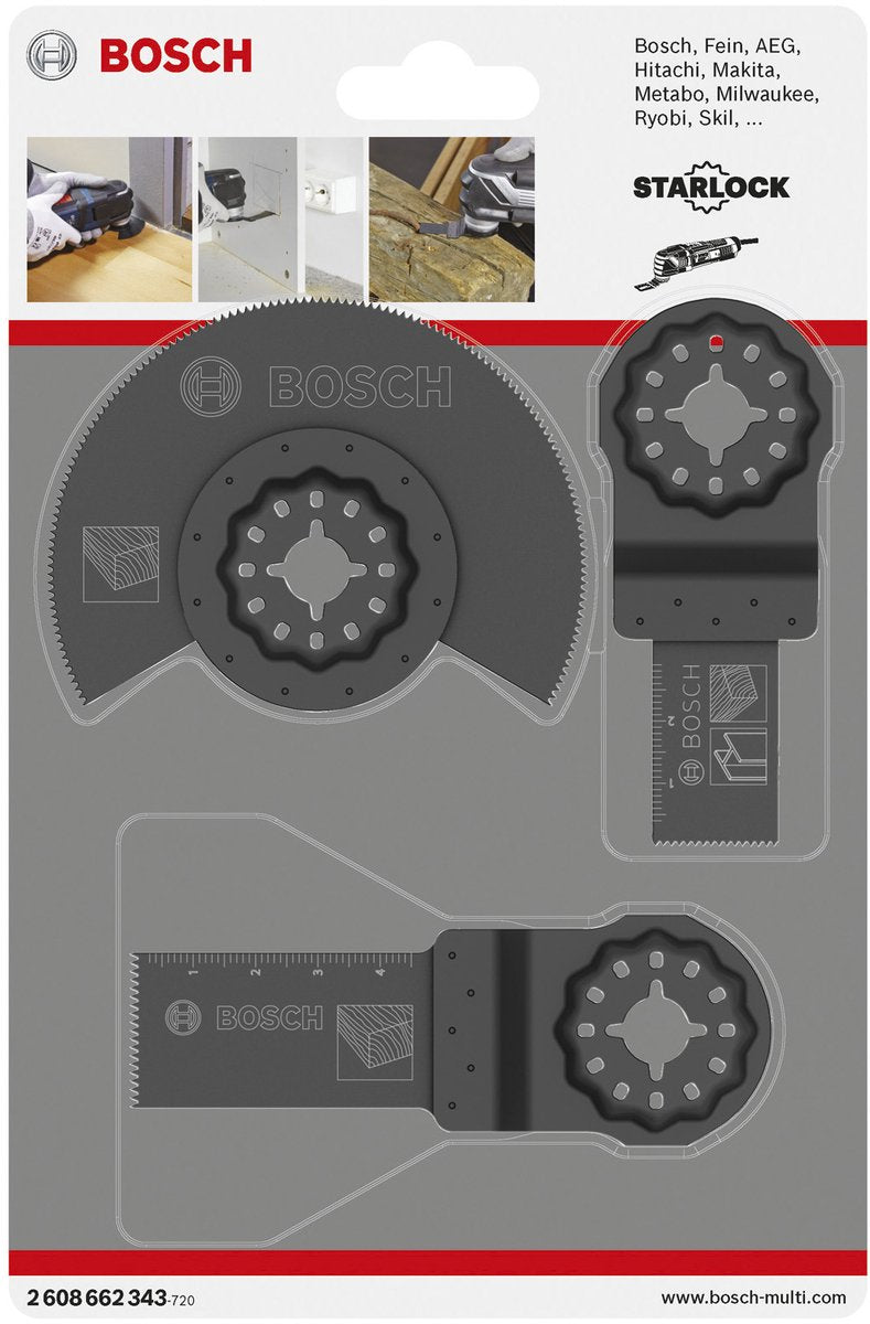 Bosch 3-delige universele set