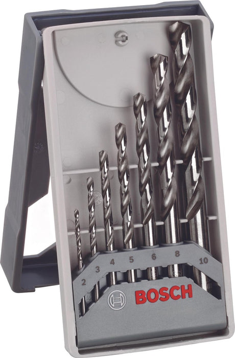 Bosch mini x-line pro set met 7 hss-g metaalboren