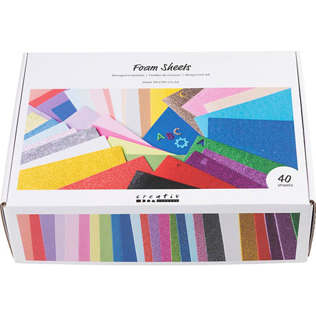Creativ company foam vellen a4 gekleurd - 40 vellen