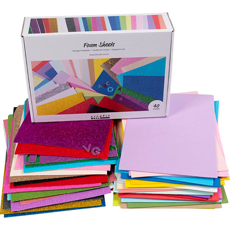Creativ company foam vellen a4 gekleurd - 40 vellen