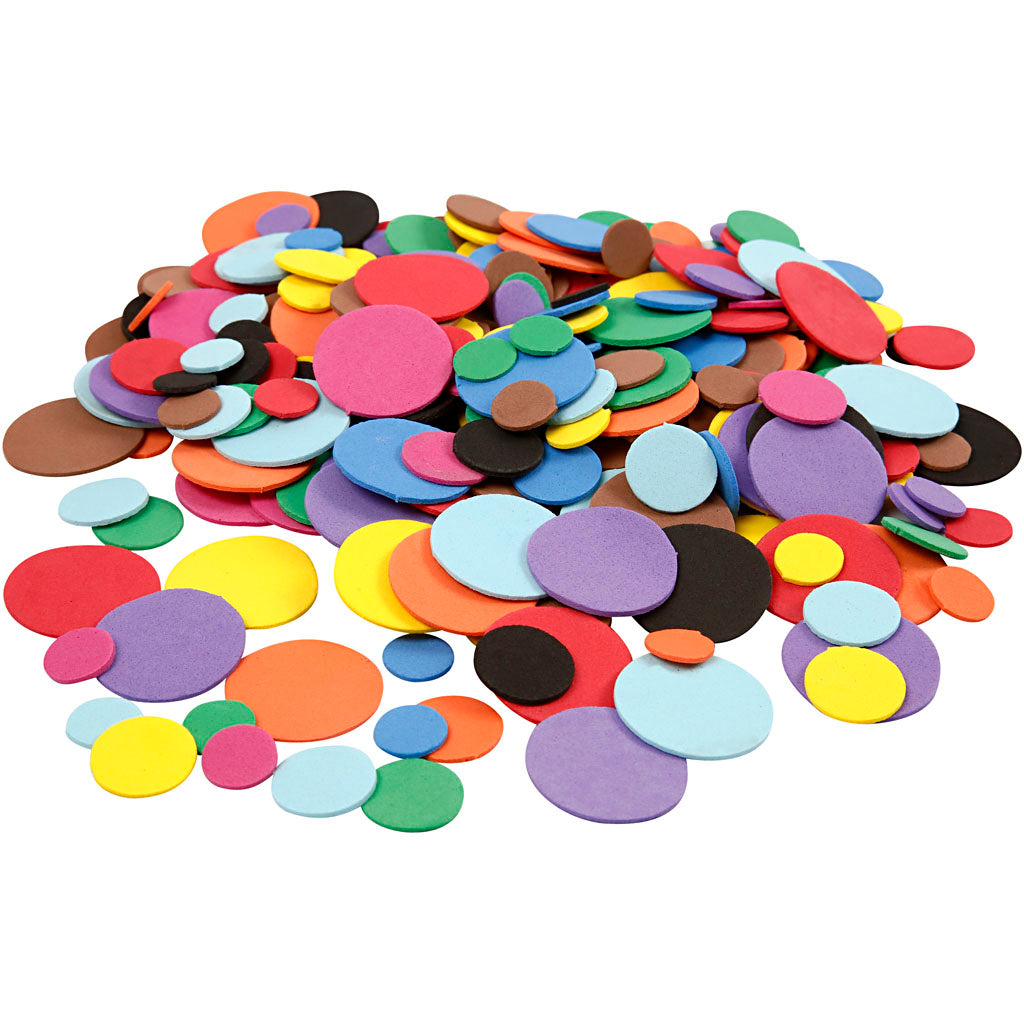 Creativ company eva foam cirkels gekleurd