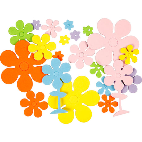 Creativ company foam figuren bloemen 2mm dik - 670st.