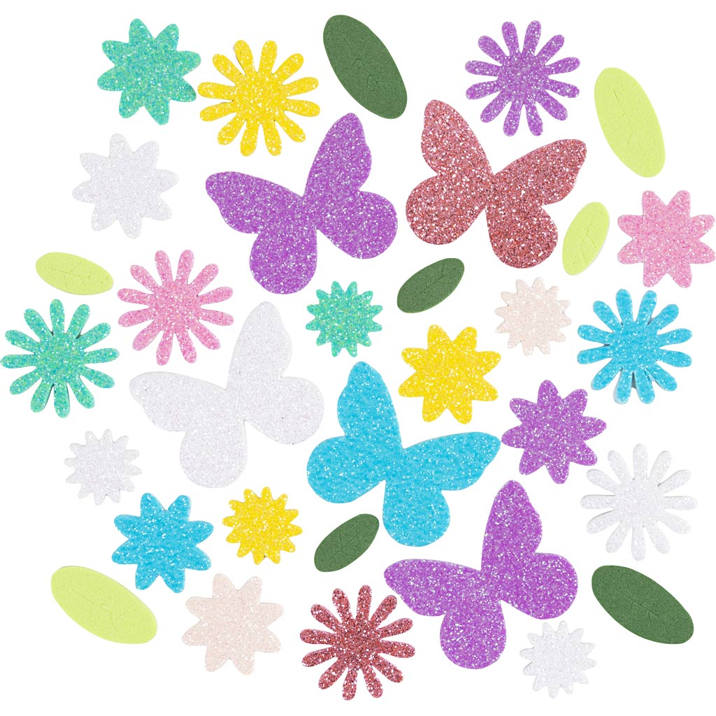 Http: www.cchobby.nl foam-stickers-vlinder-bloem-blad-zelfklevend-afm-9-43-mm-pastelkleuren-120-stuk-1-doos