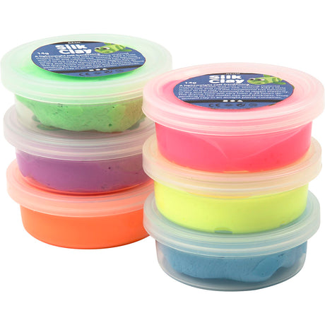 Silk clay http: www.cchobby.nl silk-clayr-neon-kleuren-6x14-gr-1-doos