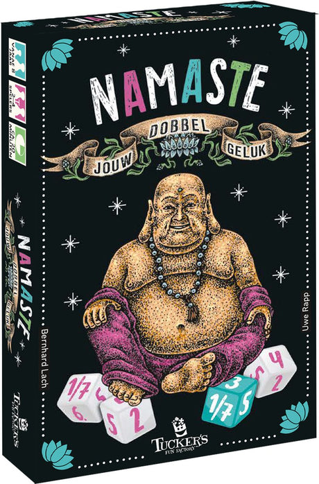 Tucker's fun factory dobbelspel namaste strategisch reisspel.
