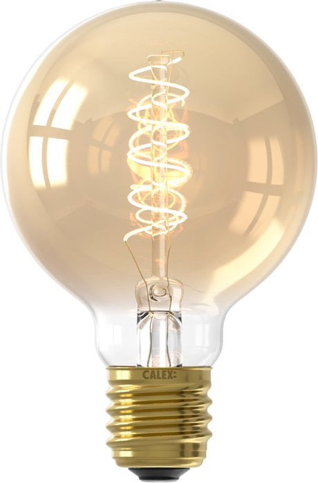 Calex spiraal filament led lamp - e27 - g80 - goud