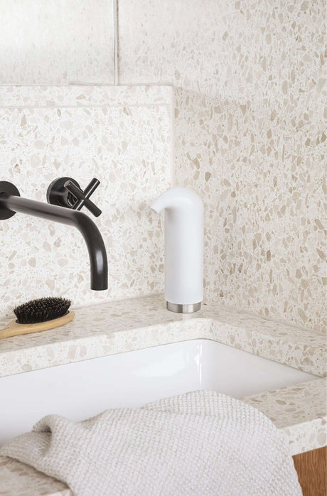 Eva solo - zeepdispenser 0,2 liter - wit - kunststof - rubber - roestvast staal