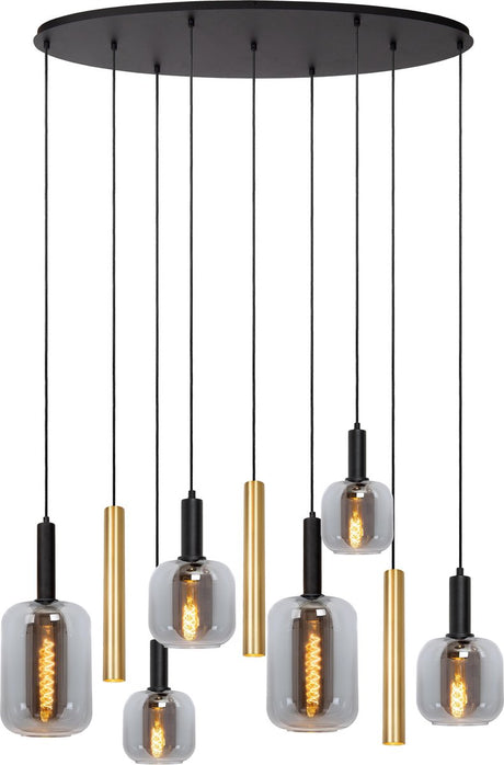 Lucide joanet - hanglamp - 2xe27 - messing