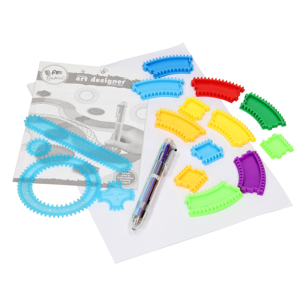 Spiral drawing set