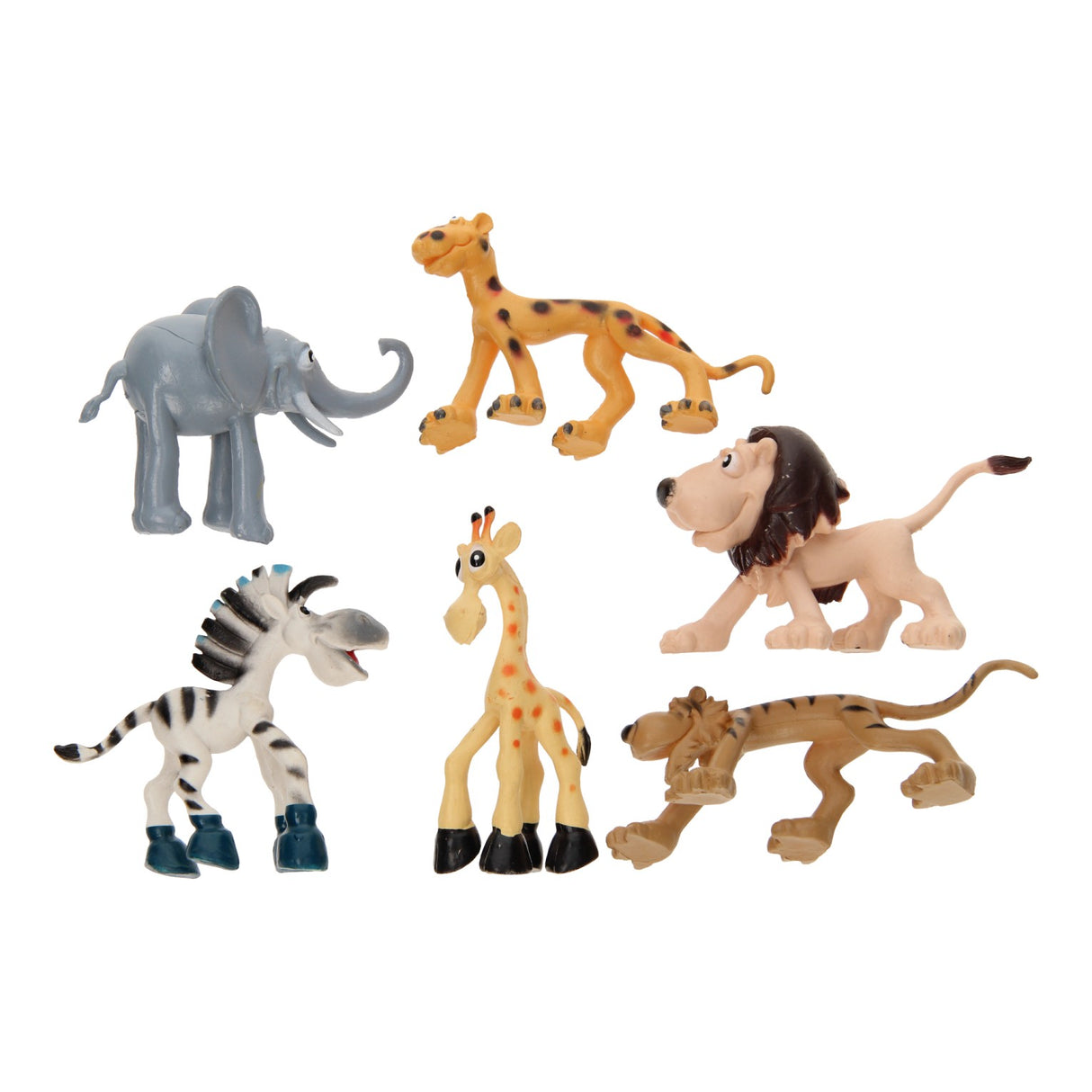 Madly wild animals play set 6dlg.