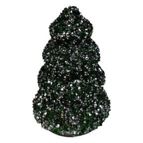Mansion atmosphere beeld kerstboom glas groen ø9x12cm