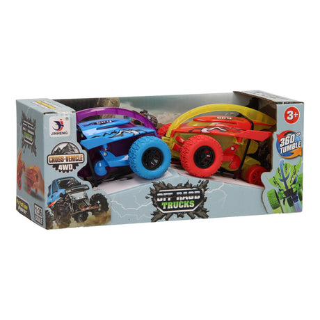 Stuntauto vlam, set van 2