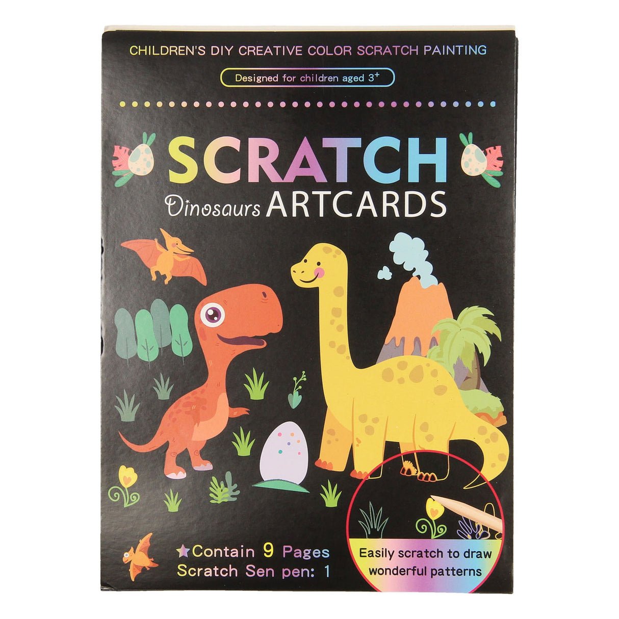 scratch kaarten dino's