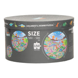 - Round Puzzle in Storage Box - Dinos 150 stycken