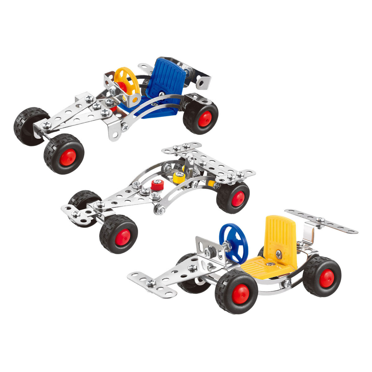 Metalen constructieset voertuigen 3in1