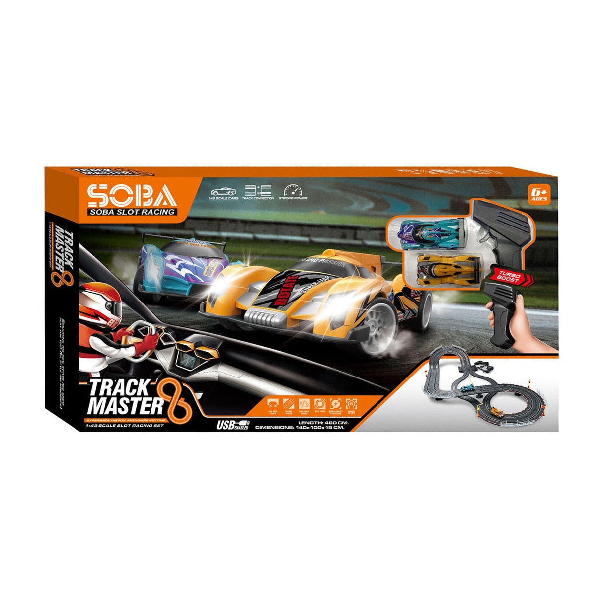Racebaan usb tweebaans 1:43