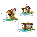 Bouwset 3in1 (boom) huis - 384dlg.