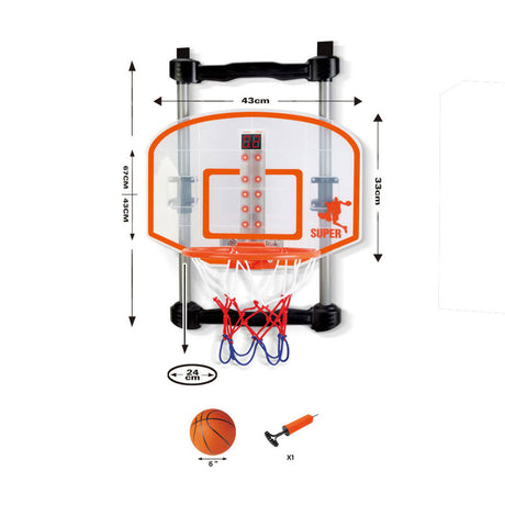 Lobbes speelgoed bv basketbalbord deurhanger met teller