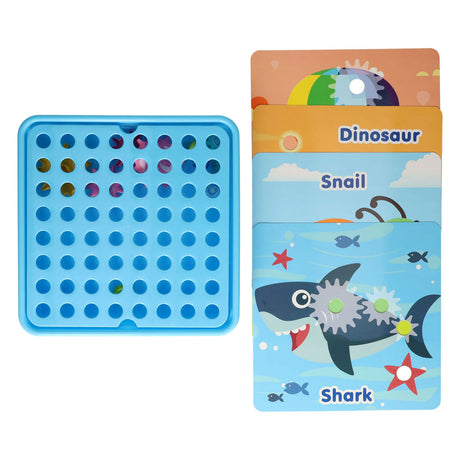 Lobbes speelgoed bv tandwielenset blauw, 20dlg.