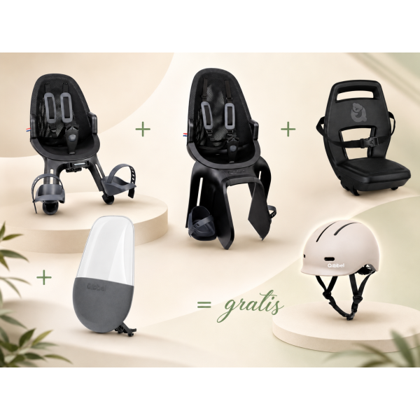 Qibbel actiepakket essentials inclusief gratis fietshelm