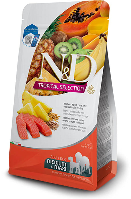 Farmina n d tropical adult dog medium maxi - salmon - 10 kg