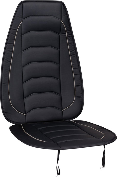 Dunlop autostoelhoes - universeel - schuimvulling - makkelijk te bevestigen - zwart grijs