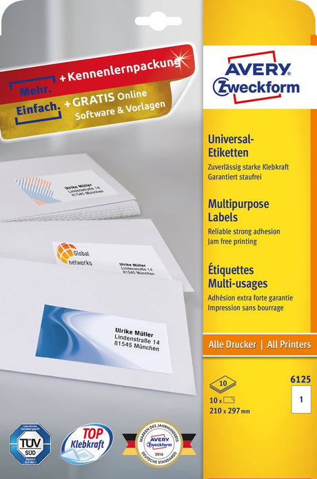 Avery zweckform 6125 wit