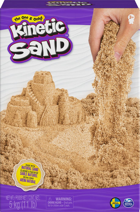 Kinetic sand - 5 kg origineel - bruin - natuurlijk zand - sensorisch speelgoed - origineel