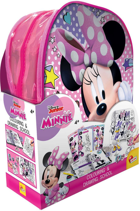 Lisciani minnie zainetto colouring and drawing school