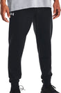 Under armour ua rival fleece joggers-blk heren sportbroek - zwart - wit xl