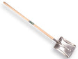 Offner ballastschop alu met strip 27x35cm steel 130cm gebogen