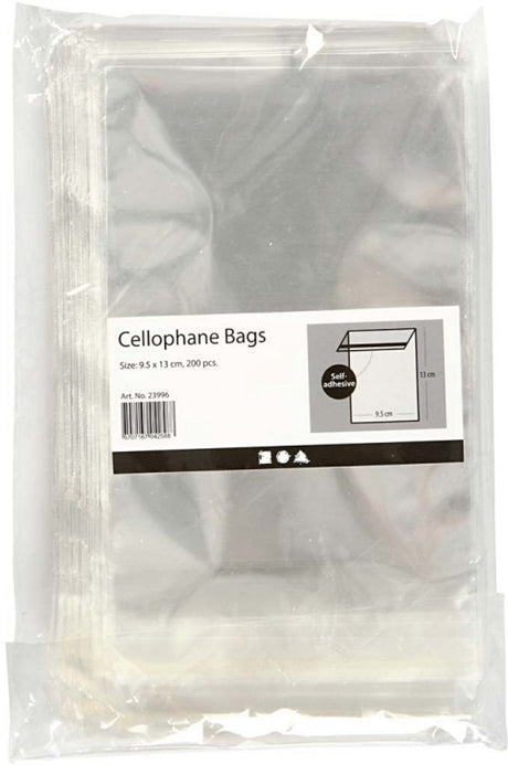 Creativ company cc cellofaan zakjes 9,7x12,9 cm 200 stuks
